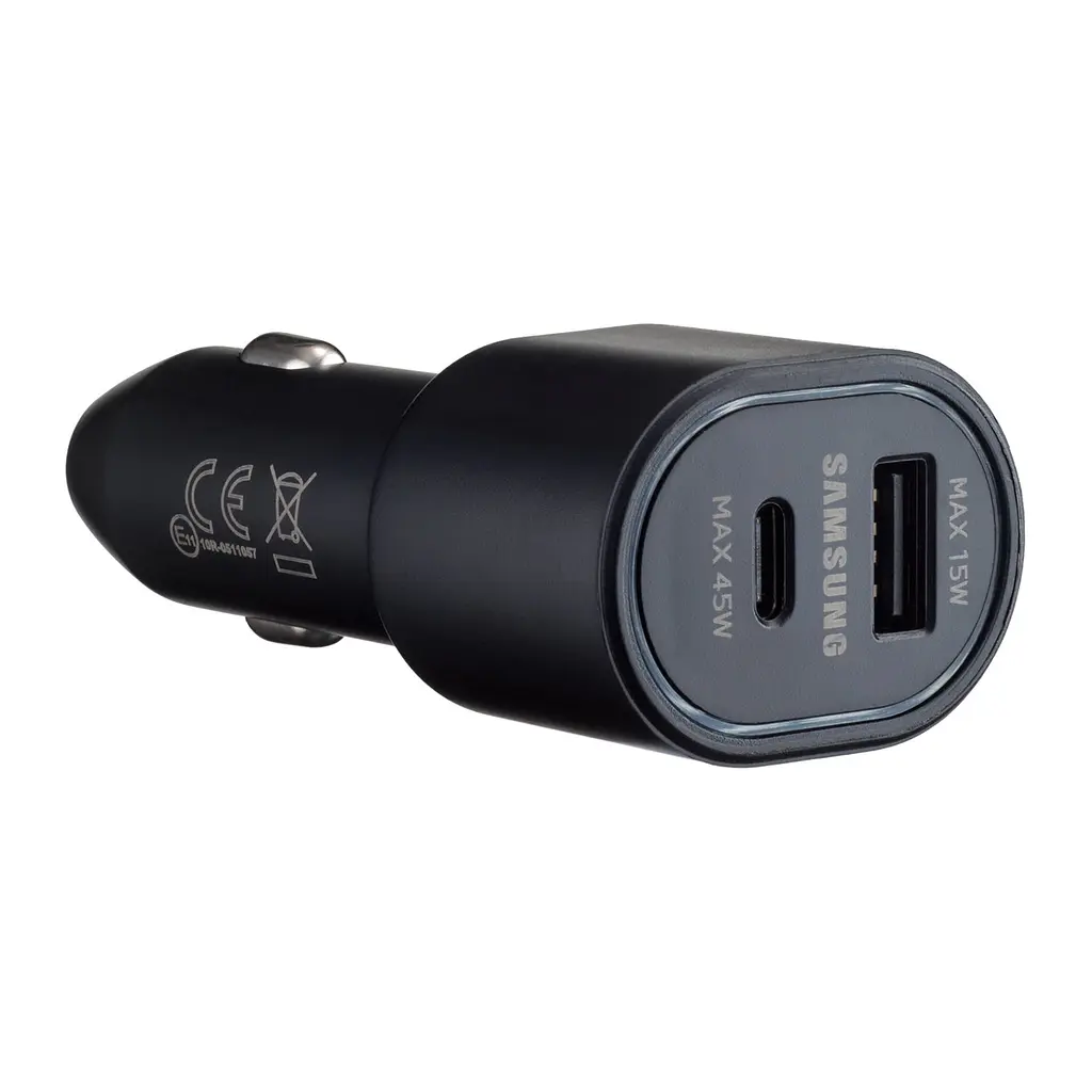 Автомобільний зарядний пристрій Samsung Dual Port Car Charger USB + Type-C Port 45W High c0py Чорний