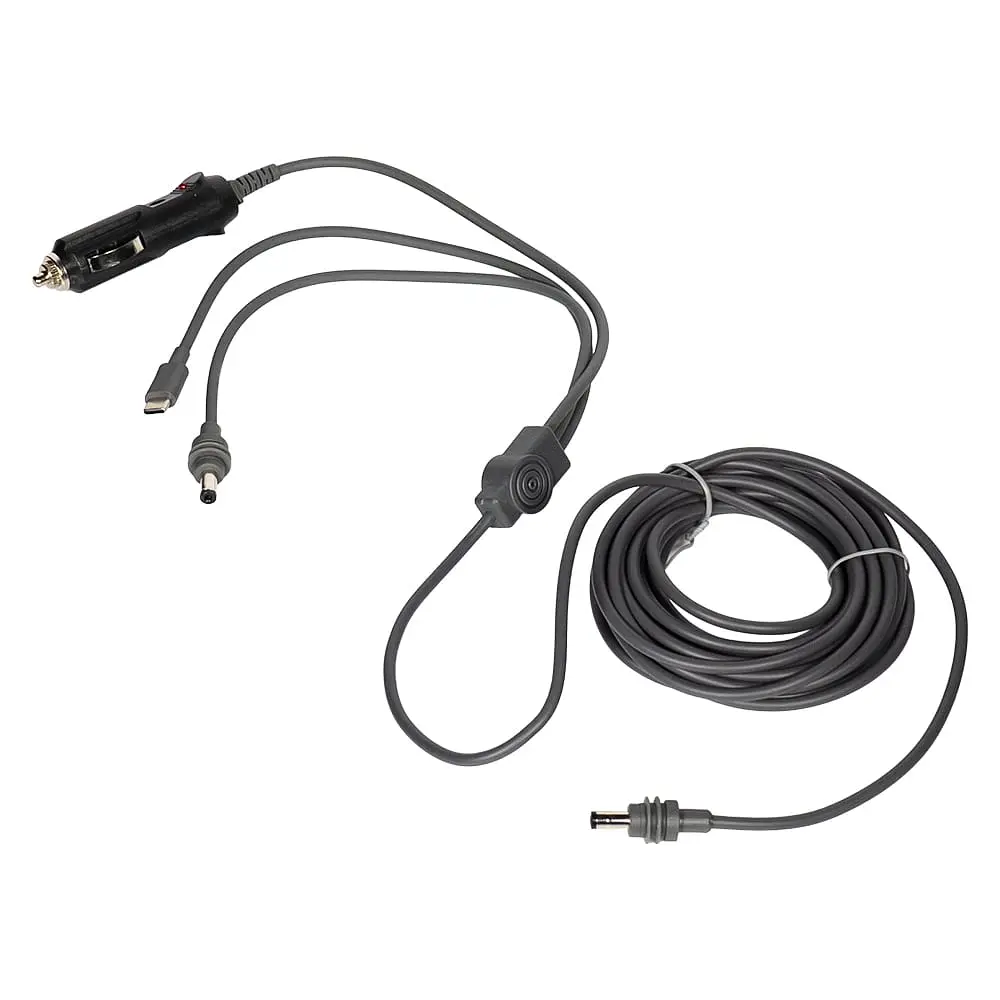 Кабель живлення 3 в 1 для Starlink Mini E-NET автомобільний прикурювач, DC Plug та USB Type-C Plug 5м (73-00657) - фото 6