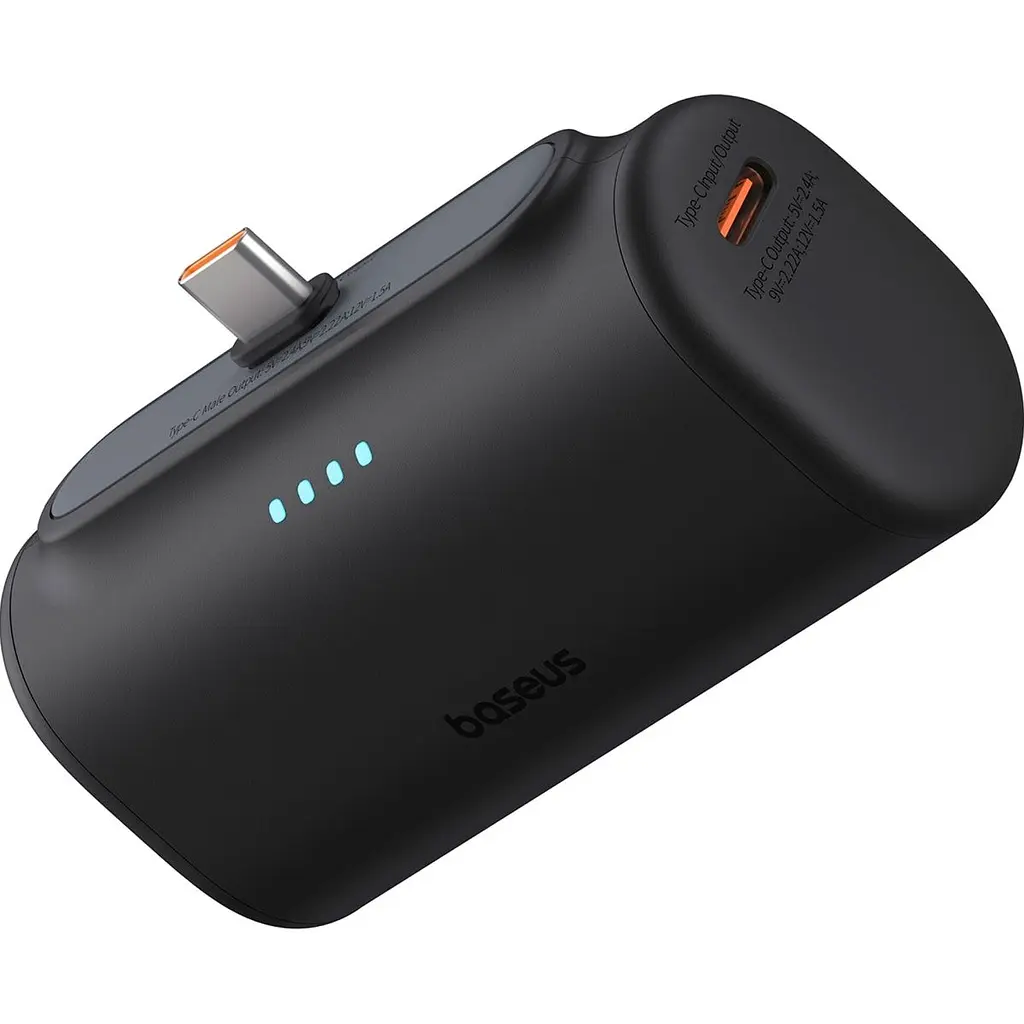 Зовнішній акумулятор Baseus Compact Type-C Edition 5000mAh 20W Black (P10068306113-00) [132858] - фото 3