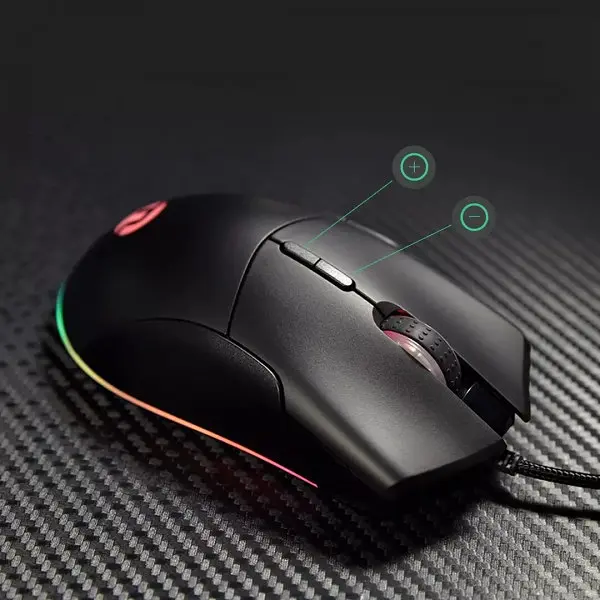 Ігрова миша XiaomiNingmei Wired GaXiaoming Mouse GM55 Black - фото 2