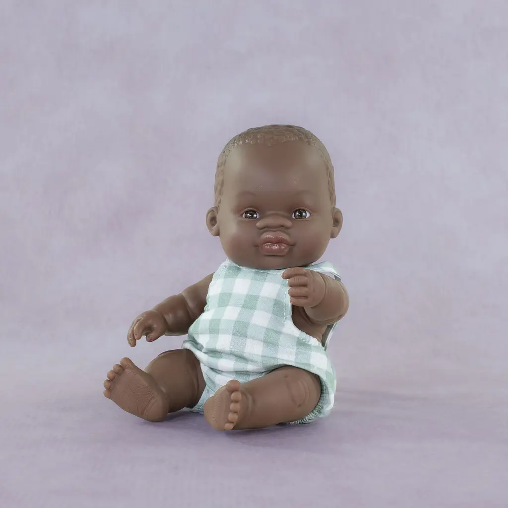 Лялька-пупс анатомічний Miniland хлопчик-африканець в одязі 21 см (33002) - фото 2