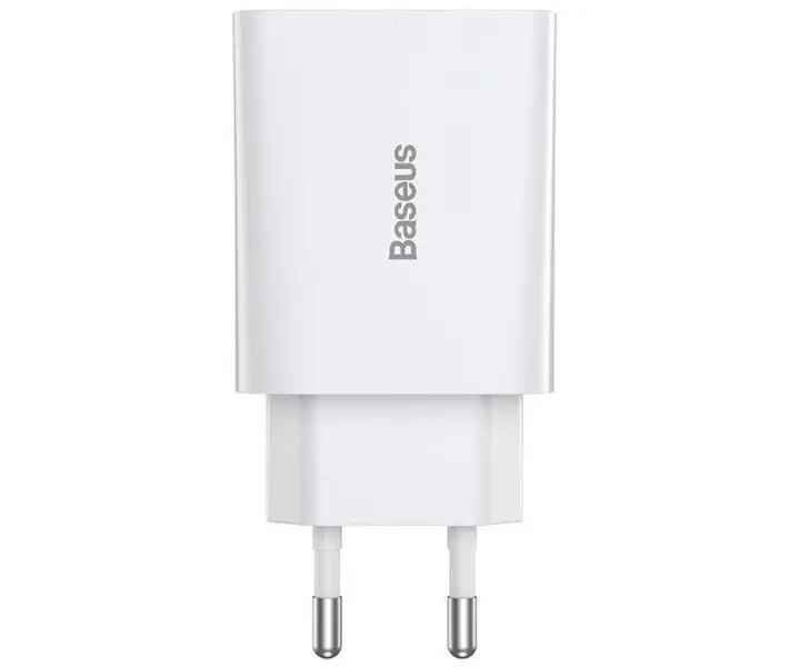 Мережевий зарядний пристрій Baseus Speed Mini PD Charger 20W (CCFS-SN02) White [67420] - фото 6