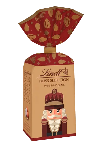 Шоколадні цукерки з мигдалем Lindt Nuss Selection Weiss Mandel 100 г - фото 2
