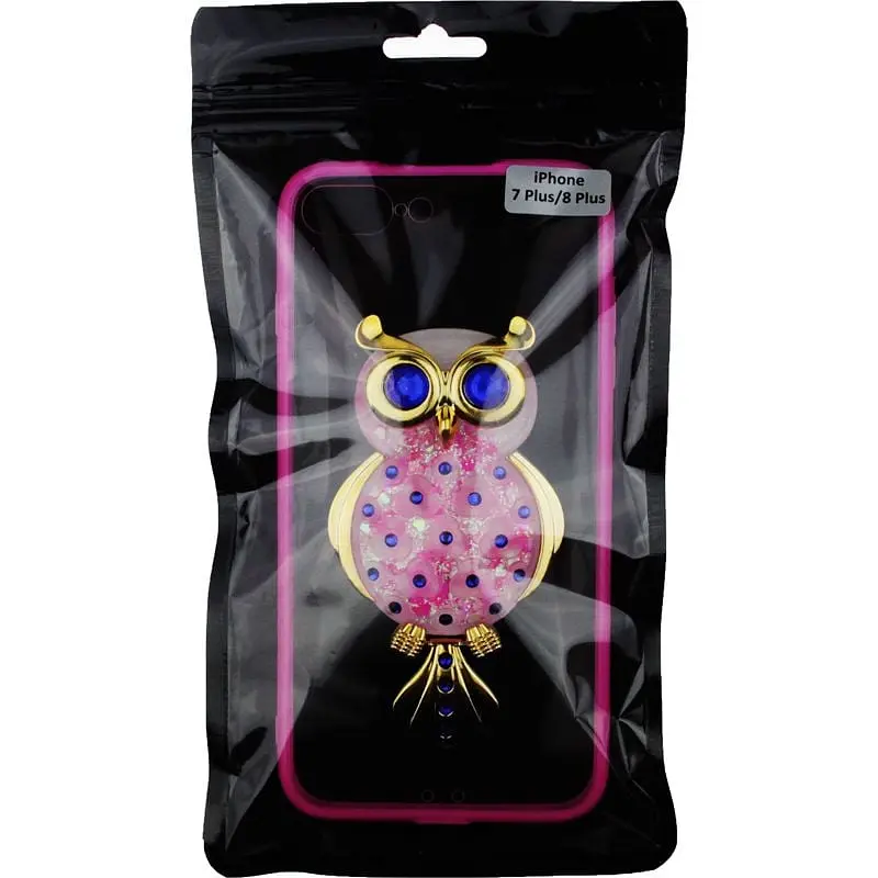 Чохол-накладка Toto TPU Case Decorative Stones IPhone 7 Plus/8 Plus Owl Pink - фото 2