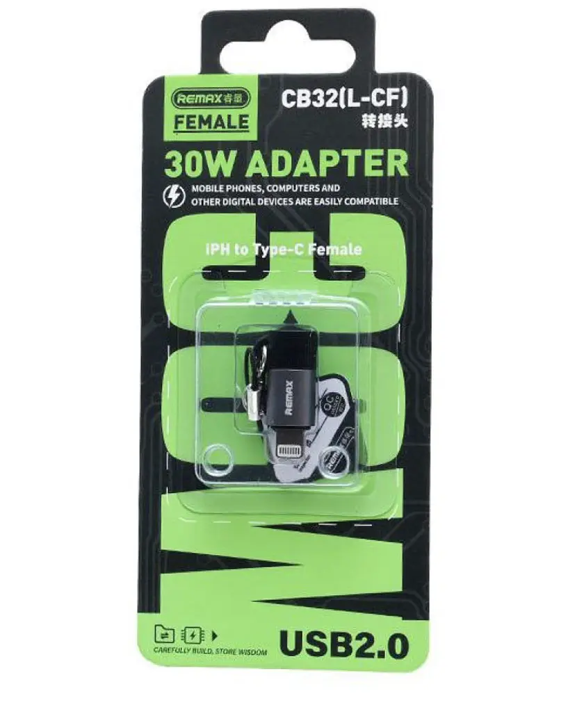 Адаптер Remax CB32 Lightninig(M) to Type-C(F) OTG Adaptor - фото 2