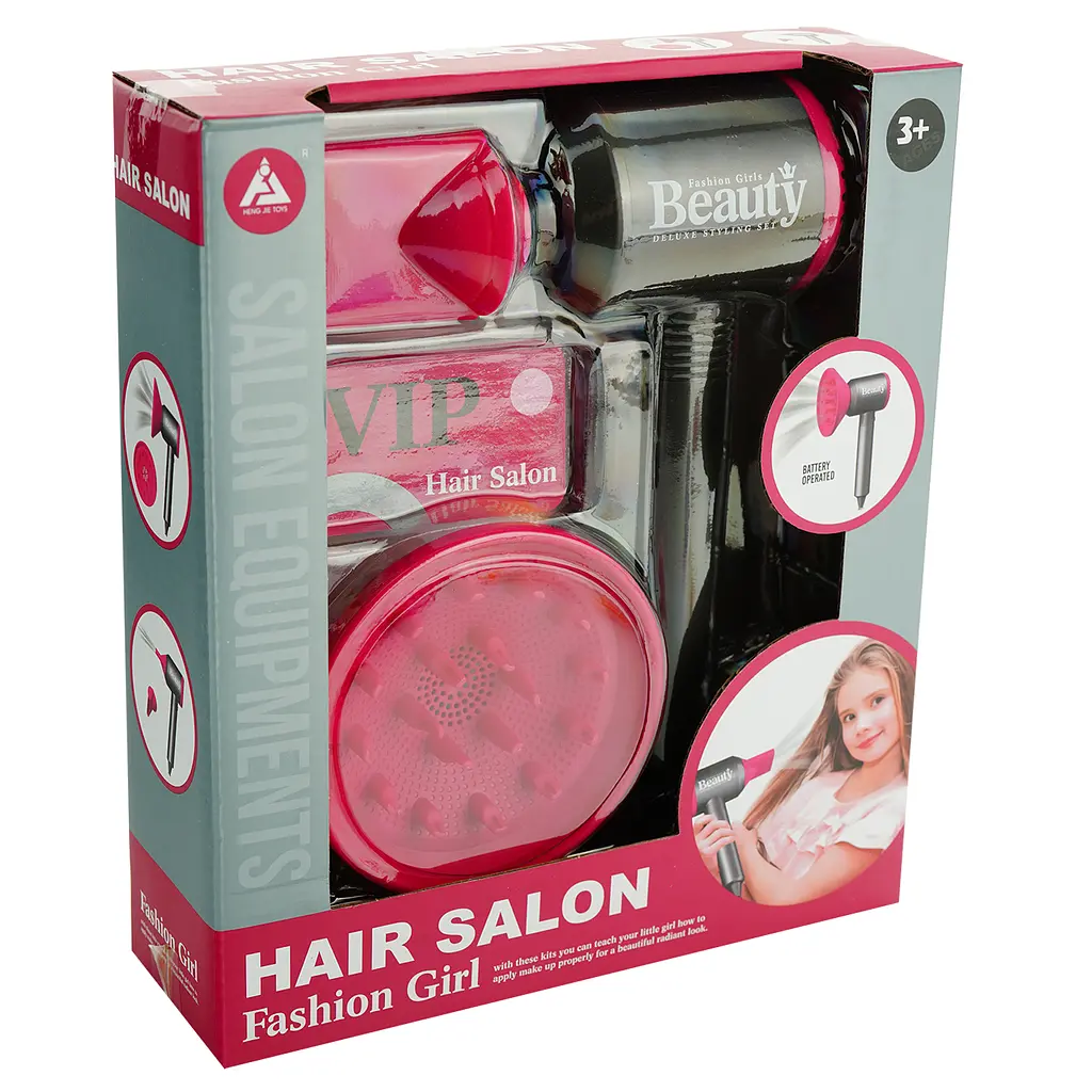 Дитячий ігровий набір Vinwell Bauty Hair Salon Фен з насадками (985841) - фото 2