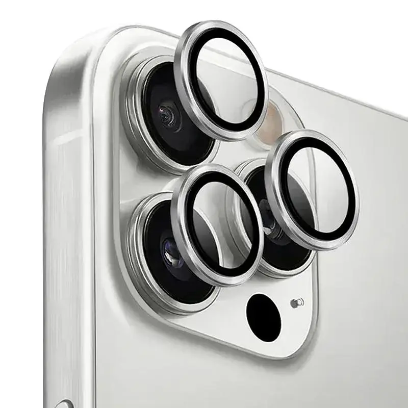 Захисне скло Metal Classic на камеру (у упак.) для Apple iPhone 17 Pro (6.3) / 17 Pro Max (6.9) Срібний / Silver - фото 6