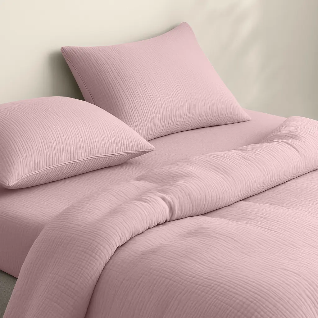 Простирадло на резинці муслін Cosas Rose 200х200х20 см (40Muslin_Rose_200x200x20) - фото 2