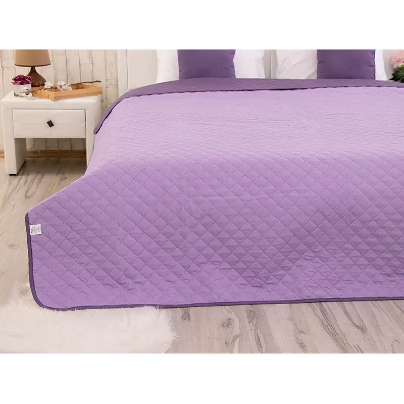 Покривало Руно двостороннє декоративне Violet 150х212 см фіолетове - фото 12