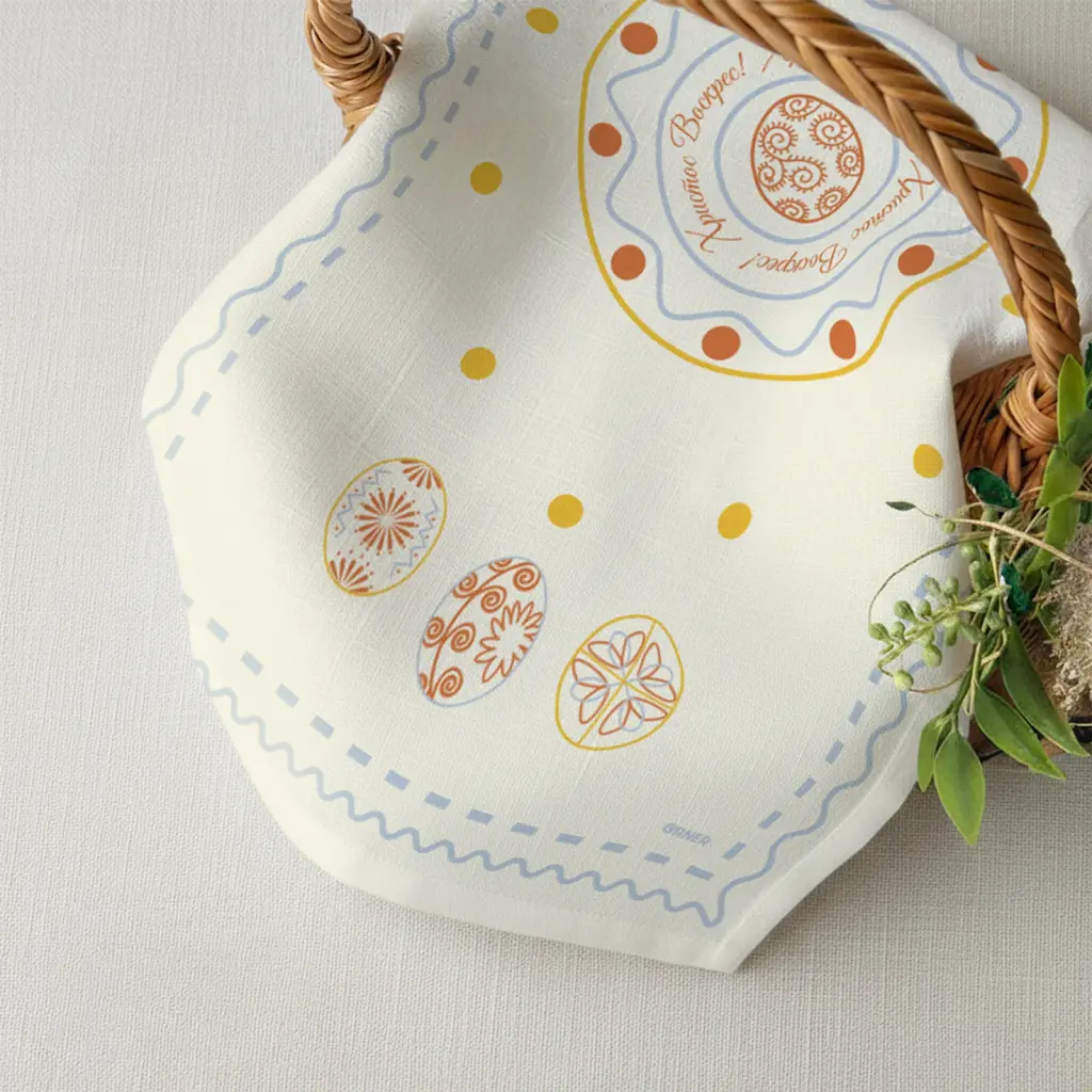 Рушник «Великодні миті» світло-блакитний 40х70 - фото 5