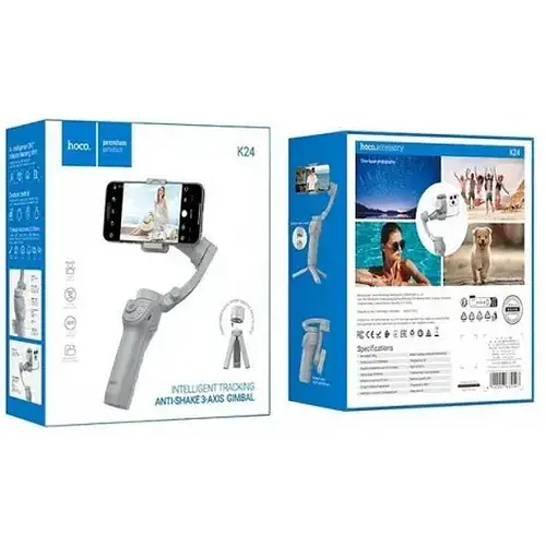 Ручний стабілізатор Hoco K24 Support 3-axis smart gimble штатив (6942007635547) - фото 6