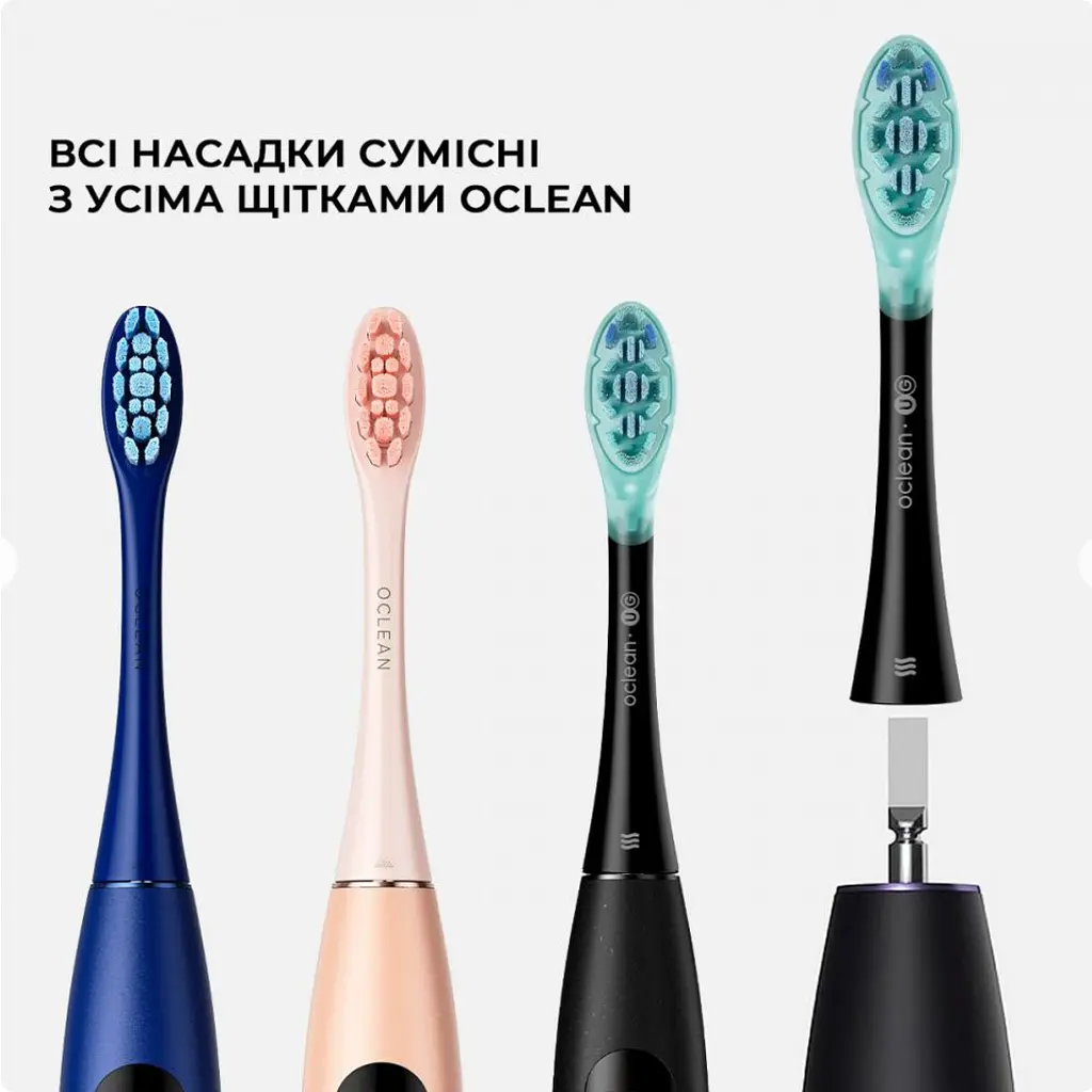 Насадки для зубной щетки Oclean Ultra Gum Care Brush 2шт UG02 B02 Black - фото 3