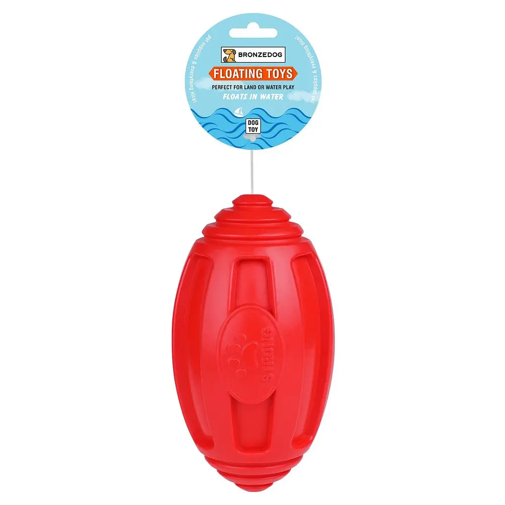 Іграшка для собак BronzeDog FLOAT плаваюча Регбі 18 х 9 см - фото 2