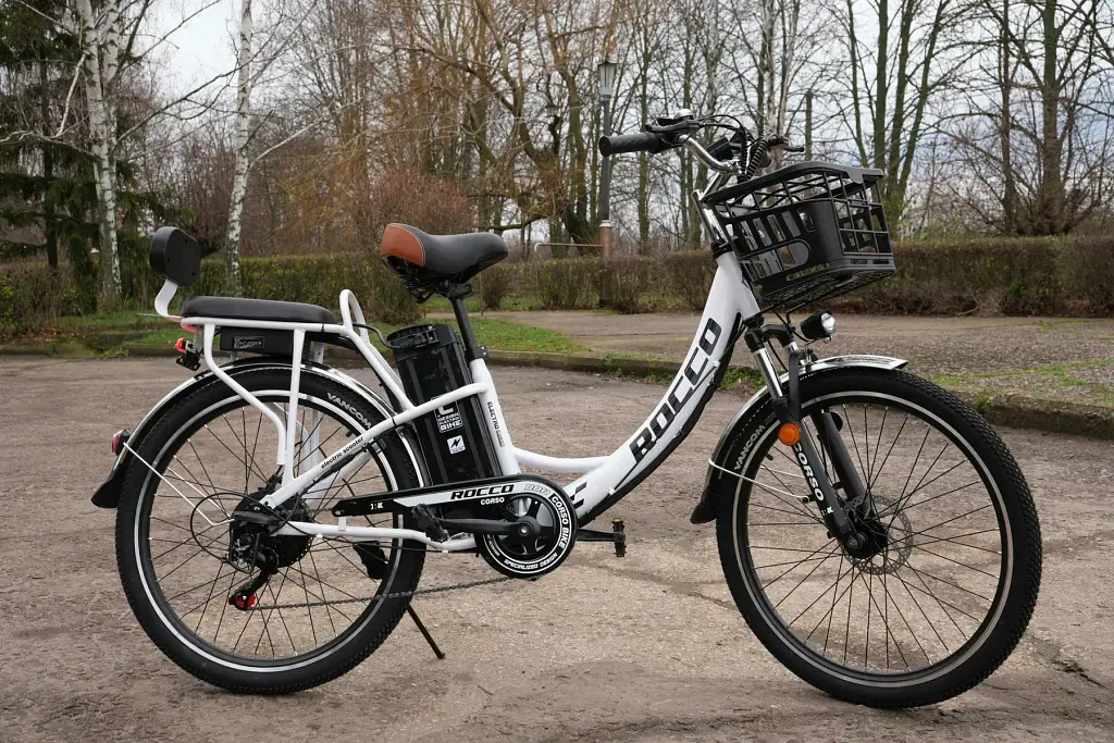 Электровелосипед Двухместный Corso Rocco 26 дюймов (500W 48V 20Ah) Shimano 7 скоростей Белый - фото 5