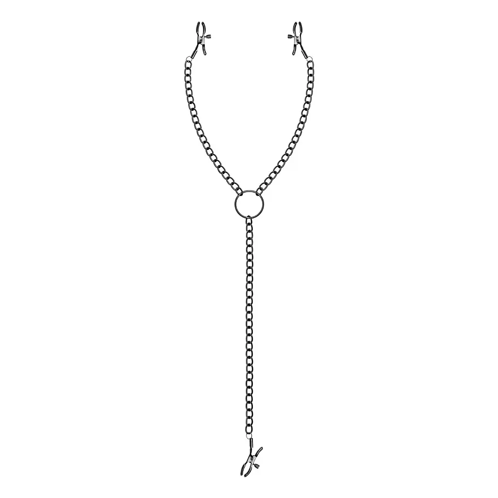 Затискачі для сосків і клітора Bedroom Fantasies Nipple & Clitoral Clamps, чорні
