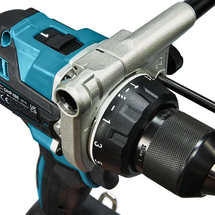 Шурупокрут з ударним режимом акумуляторний Makita DHP486Z (130 Нм, 1.5-13 мм, BL, LXT, без акумуляторів та зарядного пристрою) - фото 7