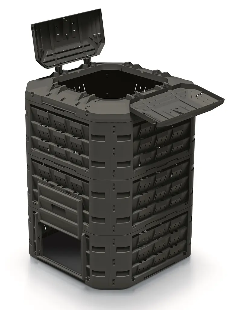 Компостер Prosperplast Compogreen Vario, чорний, 950 л - фото 2