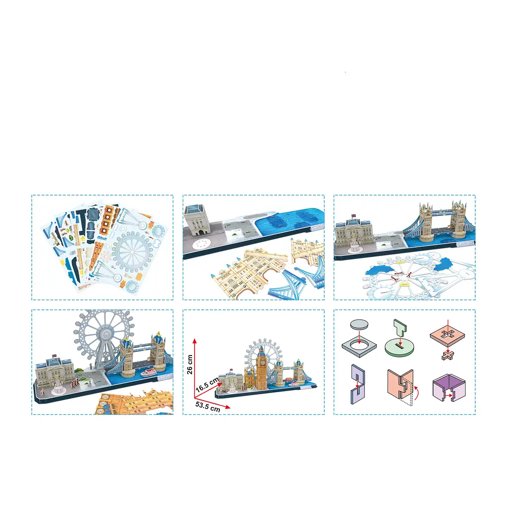 Пазл 3D CubicFun City Line London, 107 елементів (MC253h) - фото 3