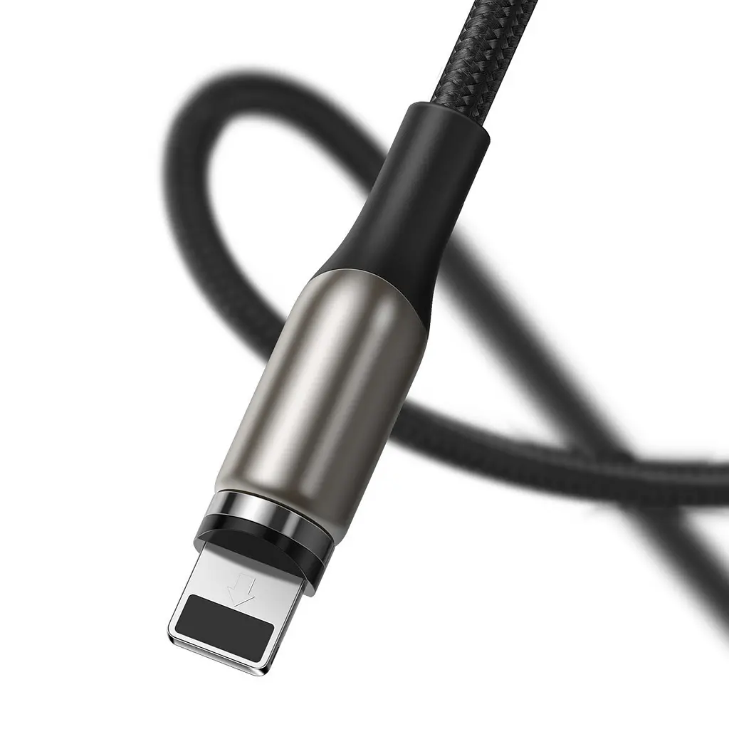 Кабель Baseus Zinc Magnetic USB - Lightning магнитный наконечник 1 метр CALXC-H01 - фото 4