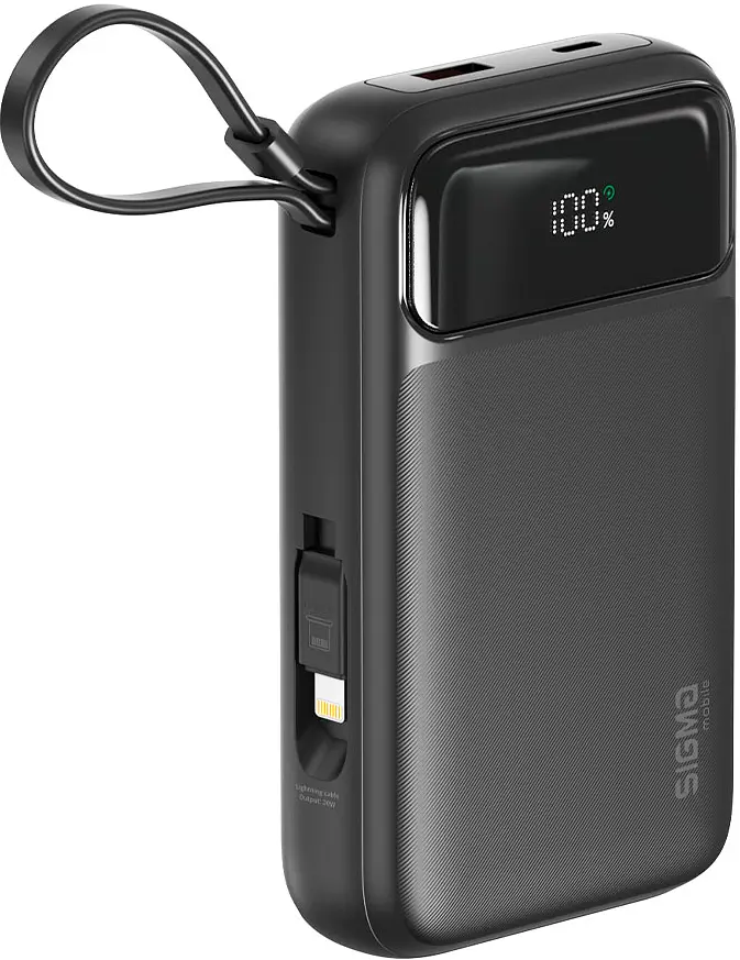 Power Bank Sigma X-power SI20A8QL-MAG 20000mAh 20W/15W Wireless black UA - фото 2