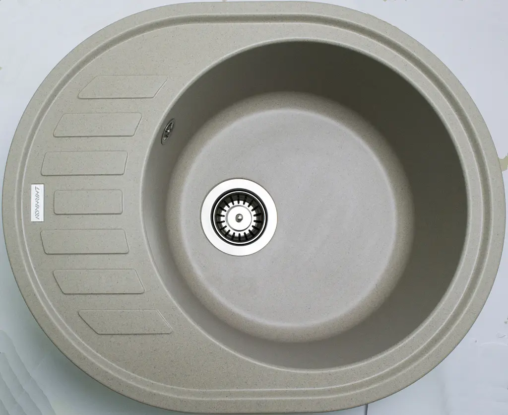 Кухонна мийка Adamant Ovum 615x495x200 Sand сахара 000008385, Sand - фото 3
