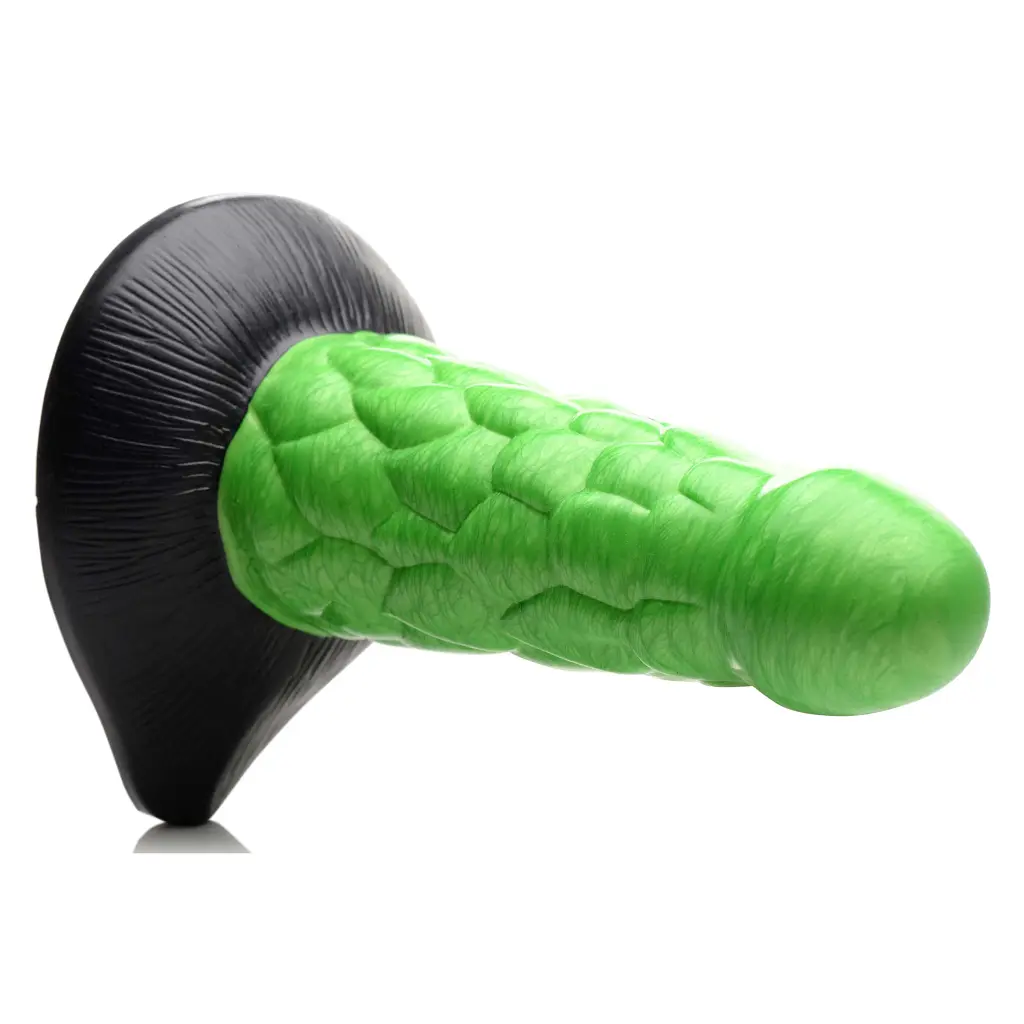 Фантазійний фалоімітатор рептилії Creature Cocks Radioactive Reptile Silicone Dildo, 19.1х6.1 см - фото 6