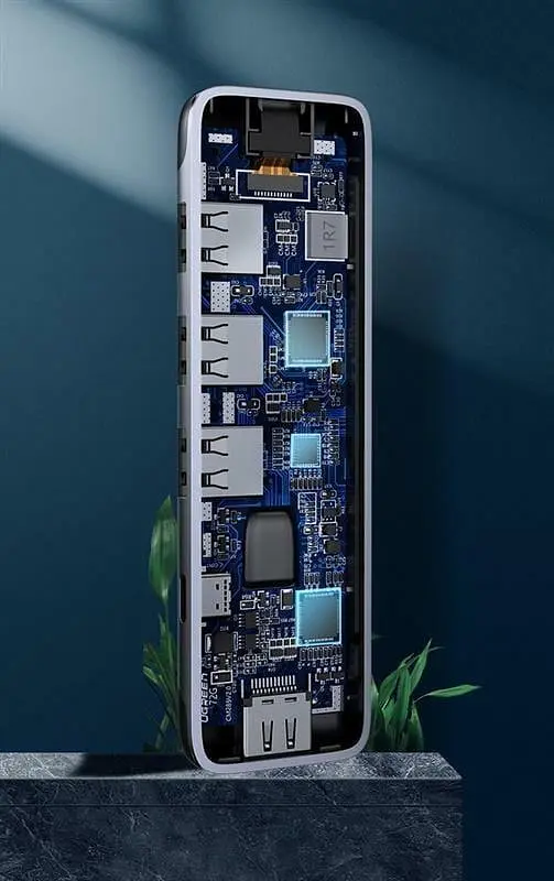 Конвертер адаптер Ugreen CM285 Usb-C Hub to 3 Usb 3.0 + HDMI хаб перетворювач - фото 5
