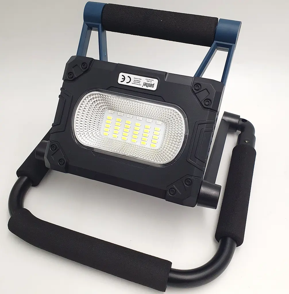 LED Прожектор 30W трансформер акумуляторний світлодіодний із сонячною батареєю та функцією Power Bank ліхтар Panther PT-874