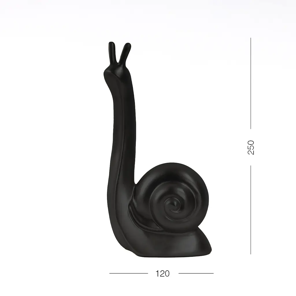 Декоративная статуэтка MBM My Home Улитка черная (DH-ST-24 M BLACK) - фото 2