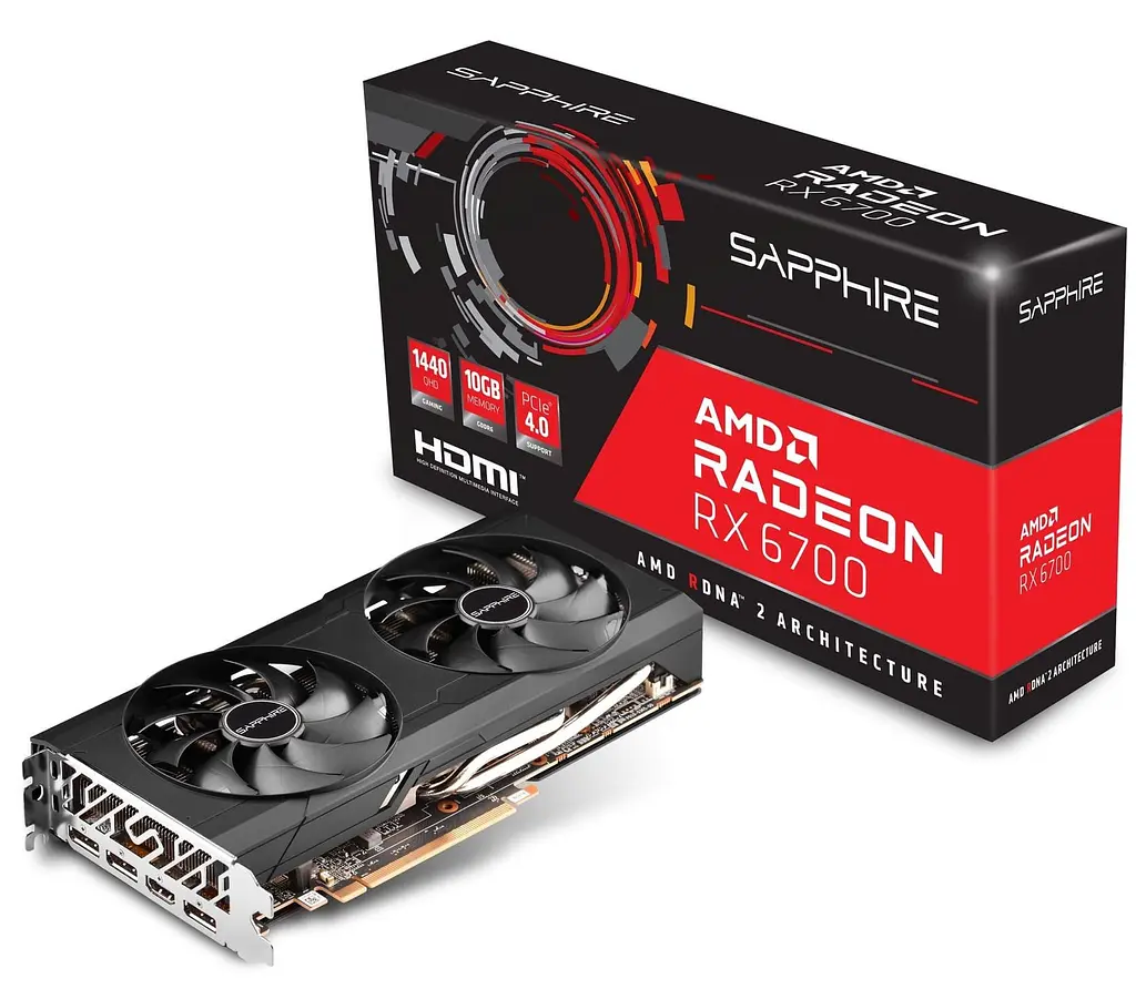 Відеокарта Sapphire AMD Radeon RX 6700 10GB (11321-03) (11321-99-90G) (GDDR6, 160 bit, PCI-E v4.0 x16) FR - фото 6
