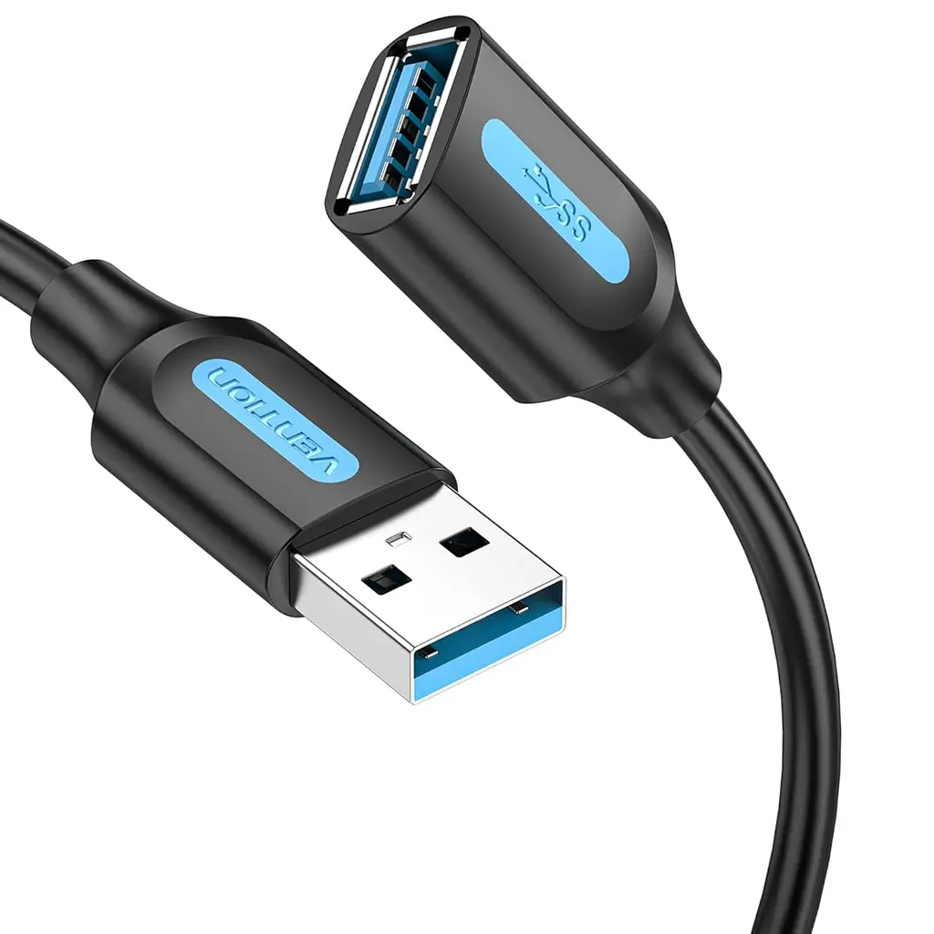 Кабель-подовжувач Vention CBHBF USB 3.0 Type-A 1 м чорний (CBHBF)