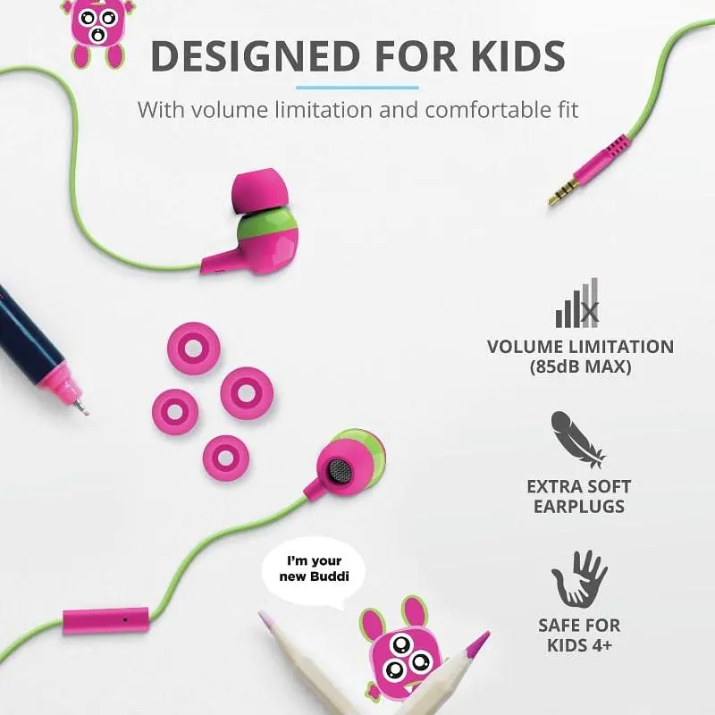 Навушники Trust Buddi Kids Mic Pink (23420_Trust) - фото 7