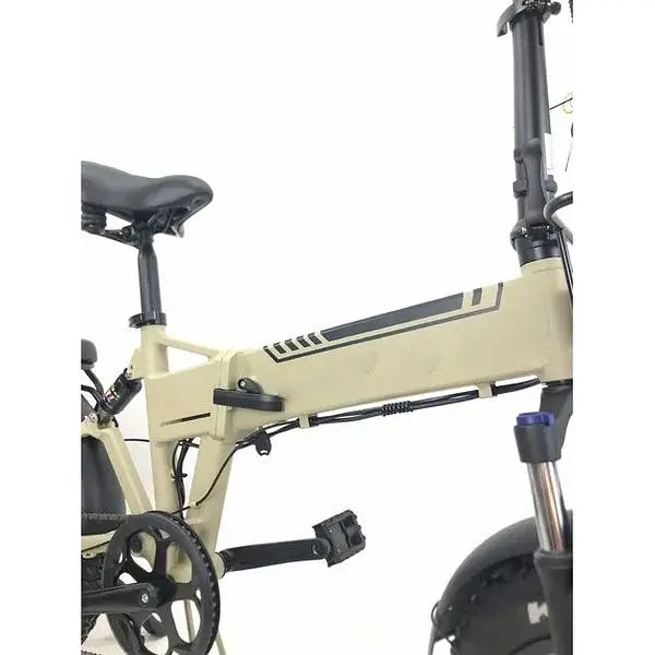 Електровелосипед Trigo фетбайк 20 дюймів 1200W 48V 24Ah бежевий - фото 4