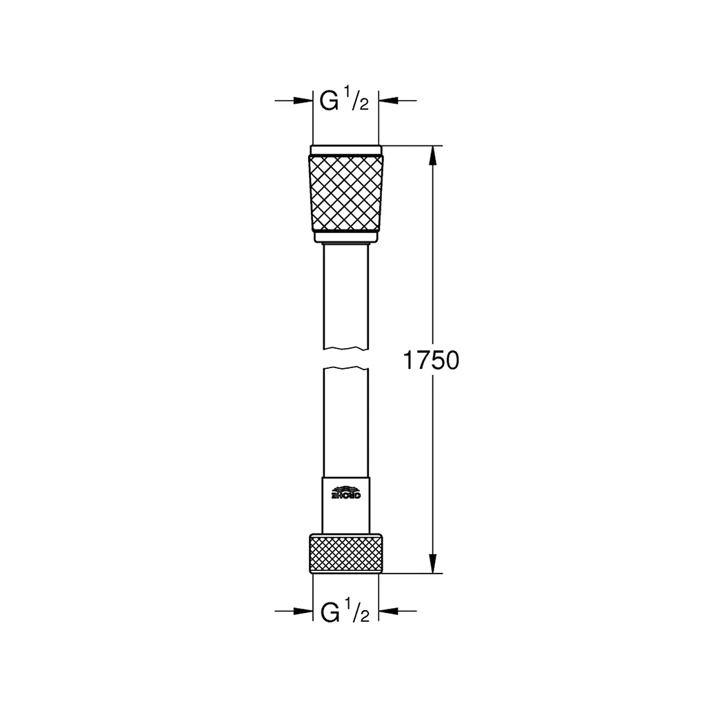 Шланг для душу Grohe Relexaflex 1750 мм 45992001, Хром - фото 2