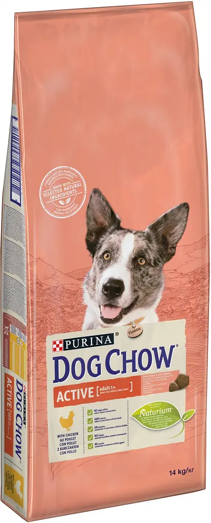 Сухий корм для дорослих активних собак Purina Dog Chow Active Adult зі смаком курки 14 кг (7613034487933) - фото 1