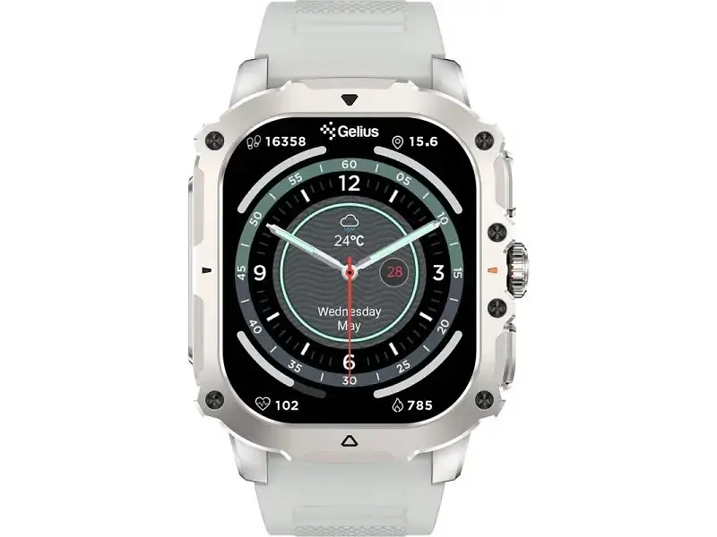 Смарт-годинник Gelius Pro GP-SW016 (Tactical Heavy) Silver Titan - фото 8