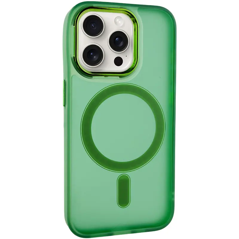 Чохол TPU+PC Lily with MagSafe для Apple iPhone 15 Pro (6.1) Army Green