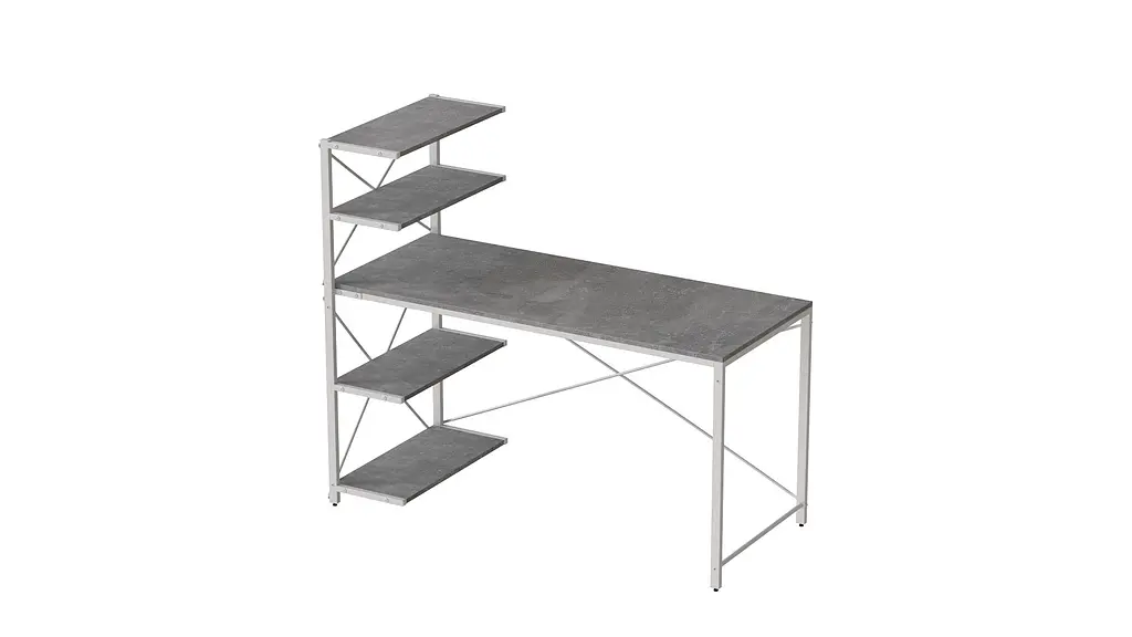 Комп'ютерний стіл Ferrum-decor Джек 75x140x60 Білий ДСП Бетон (FRD-104413) - фото 4