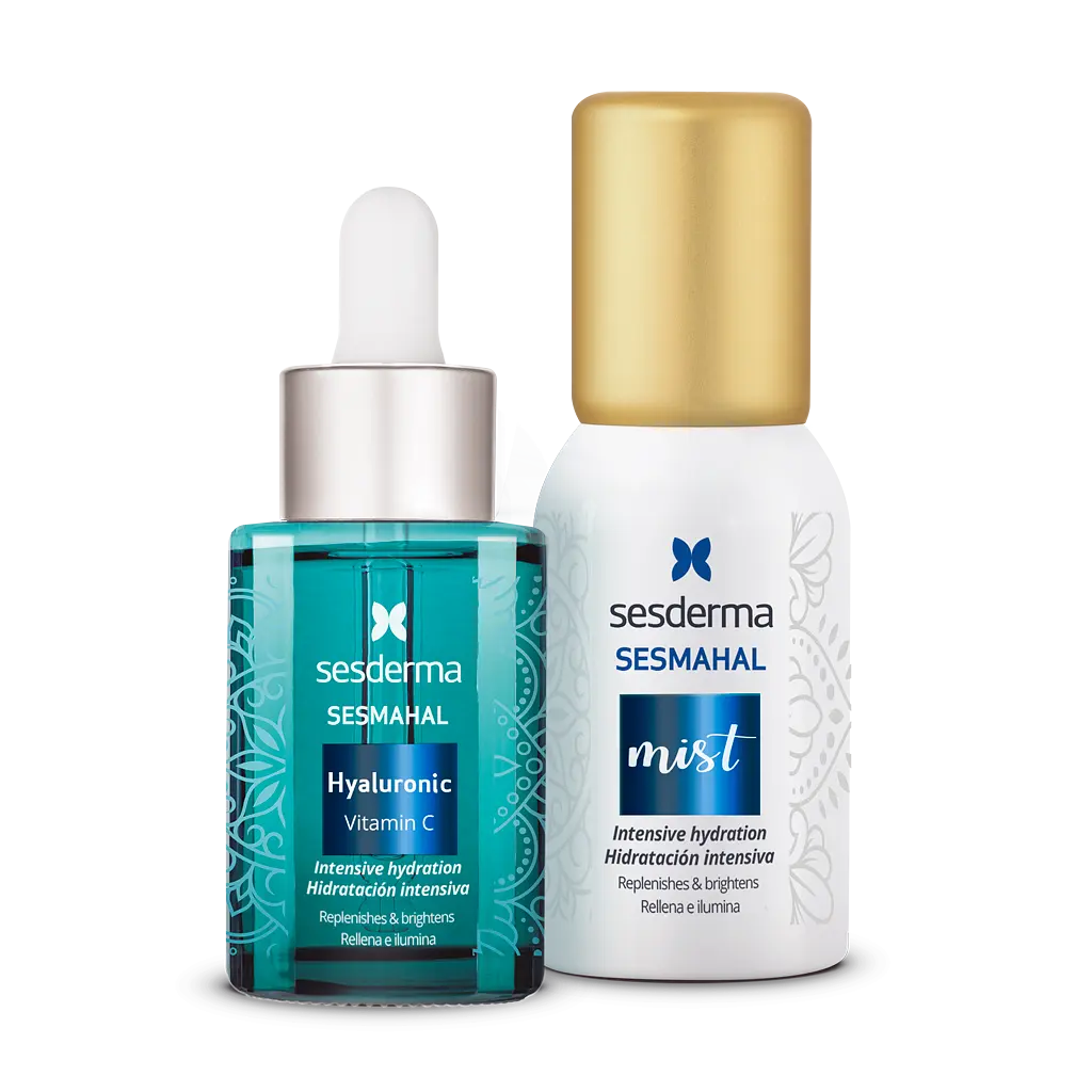 Набір для догляду за обличчям Sesderma Sesmahal Hyaluronic Vitamin C: гіалуронова сироватка 30 мл + ліпосомальний спрей 30 мл - фото 2