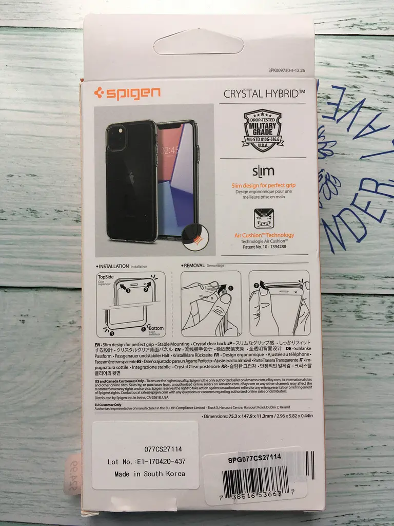 Чохол оригінальний протиударний Spigen Ultra Hybrid Crystal для iPhone 11 Pro (5.8") Clear - фото 4