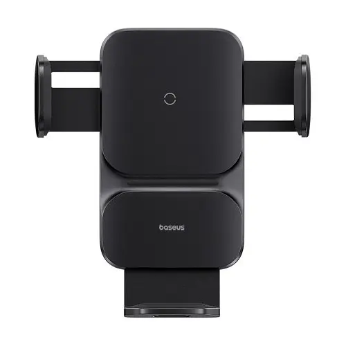Бездротовий Автомобільний зарядний пристрій Baseus Wisdom Auto Alignment Car Mount Wireless QI 15W Air Outlet чорний CGZX000001 - фото 3