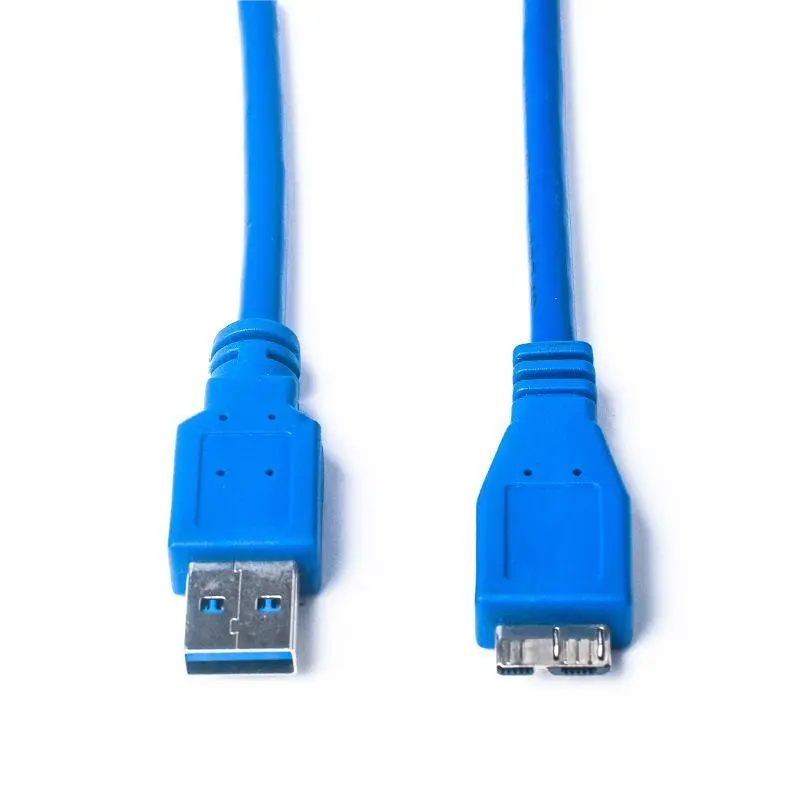 Кабель Prologix для внешних жестких дисков USB-A 3.0 для USB Micro-B 0,5 м, 5 Гбит/с, синий (PR-USB-P-12-30-05m) - фото 2