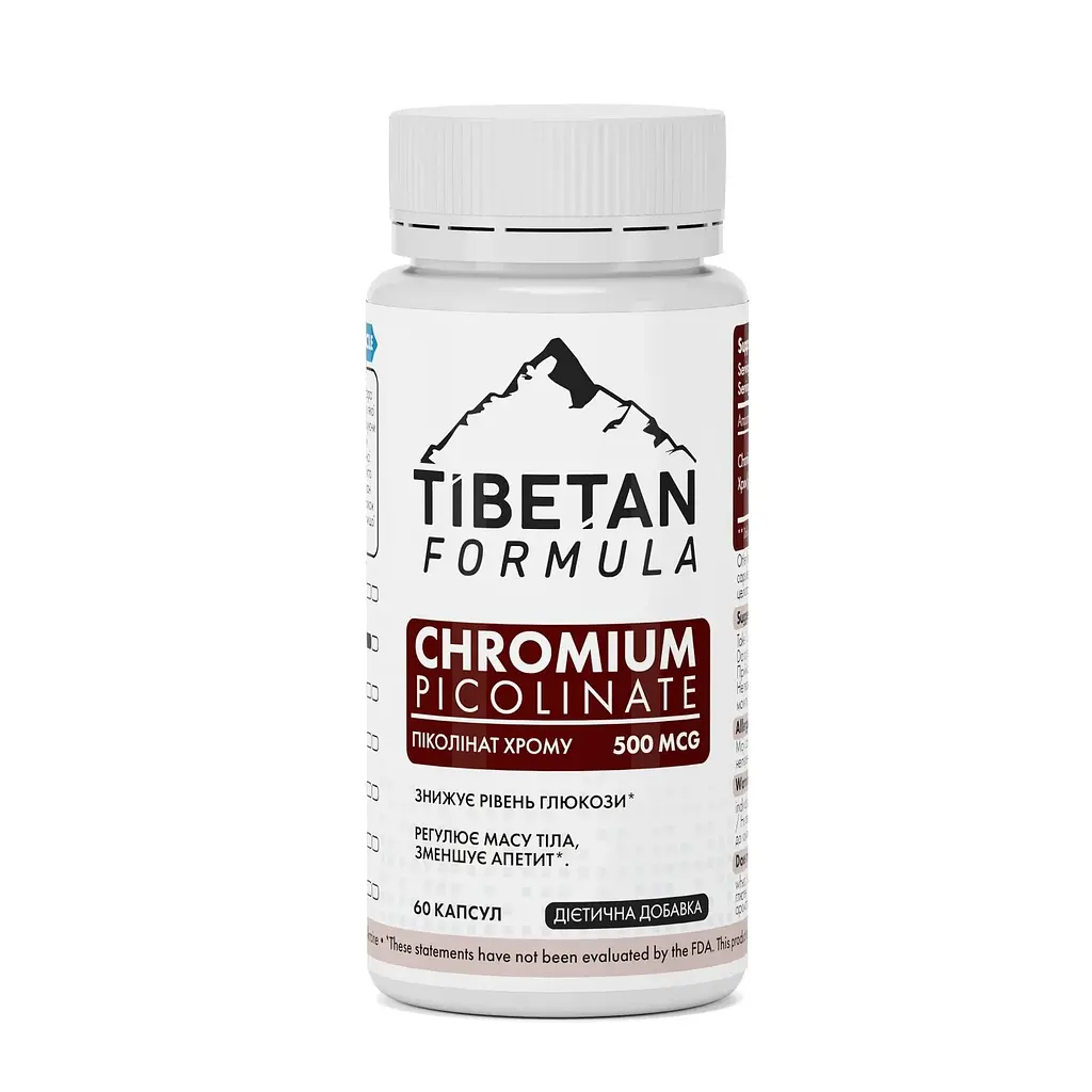 Піколінат хрому Tibetan Formula 500 мкг 60 капсул