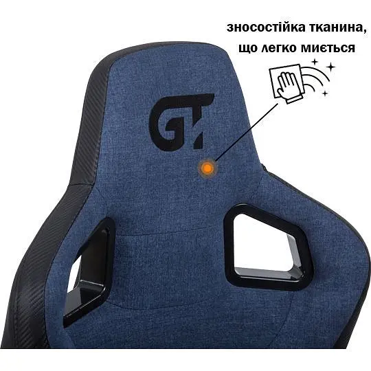 Геймерське крісло GT Racer X-8005 Dark Blue/Black [147951] - фото 8
