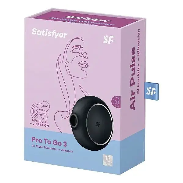 Вакуумный стимулятор Satisfyer Pro To Go 3 Black Satisfyer IG045153; SO6989 92515 - фото 2