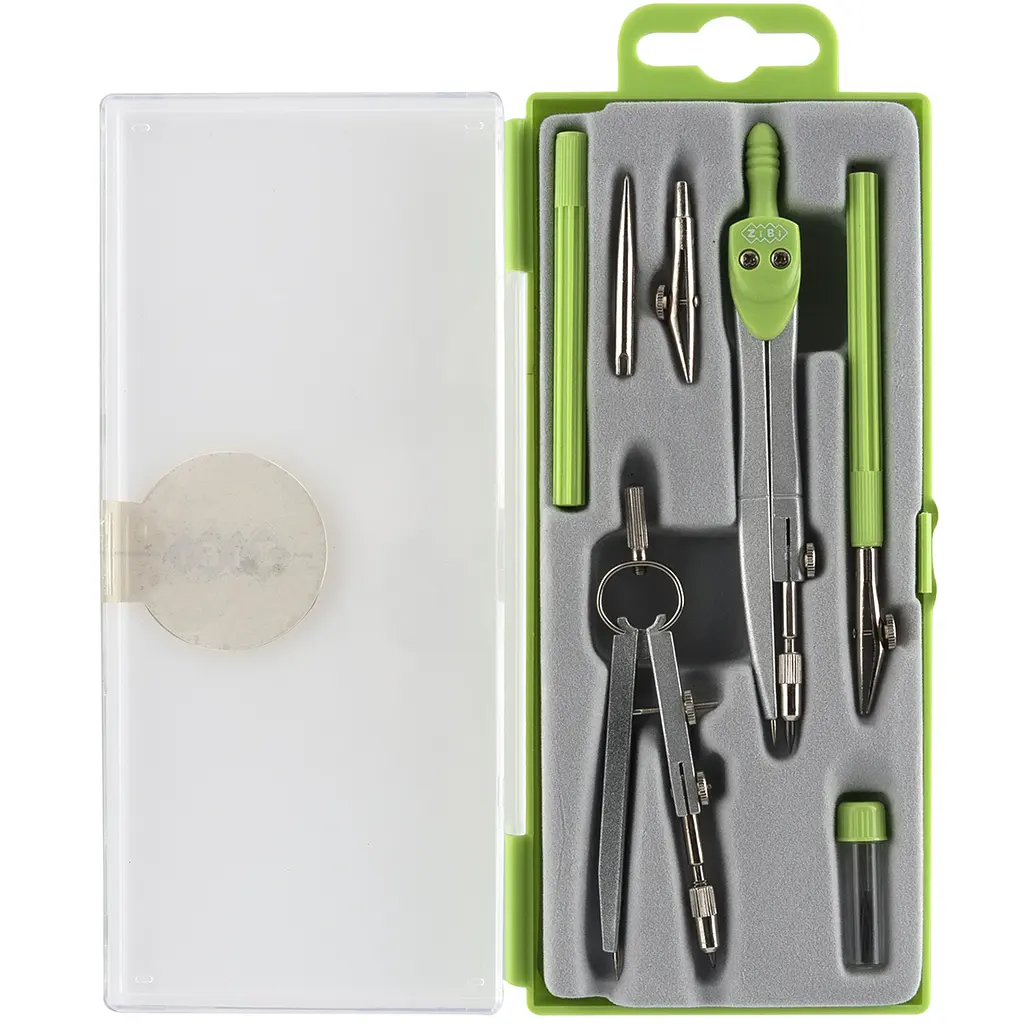 Готовальня ZiBi Kids Line Basis 7 предметів зелена (ZB.5306BS-04) - фото 2