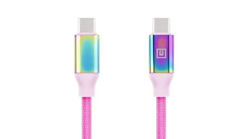 Кабель REAL-EL Premium USB Type-C - USB Type-C (M/M), 1 м, Rainbow (EL123500053) - фото 8