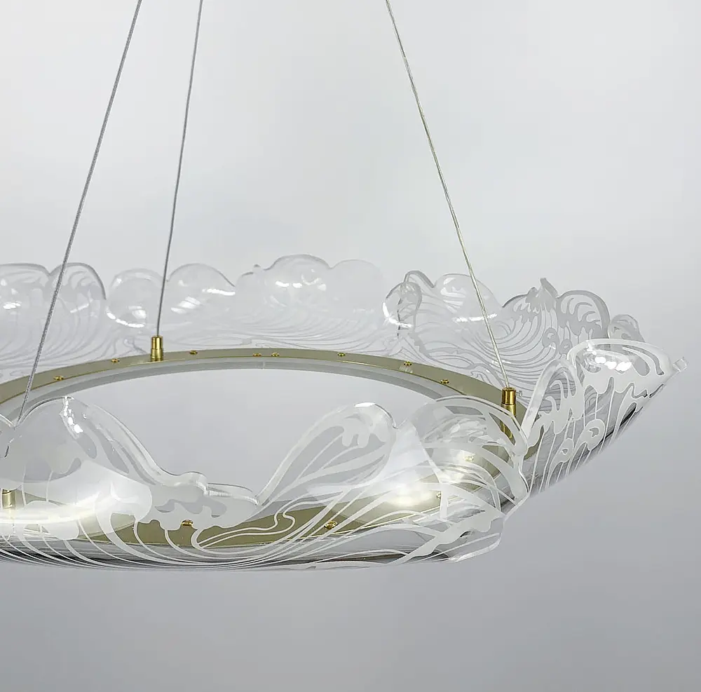 Элегантная люстра в виде волн Ст. D 5022 | Line F - фото 3