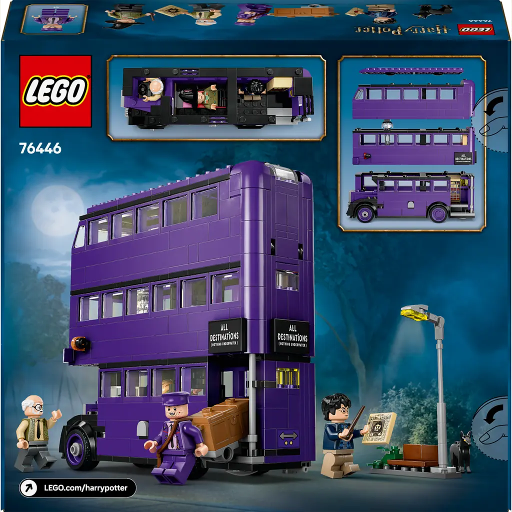 Конструктор LEGO Harry Potter Пригоди на Лицарському автобусі 499 деталей (76446) - фото 11