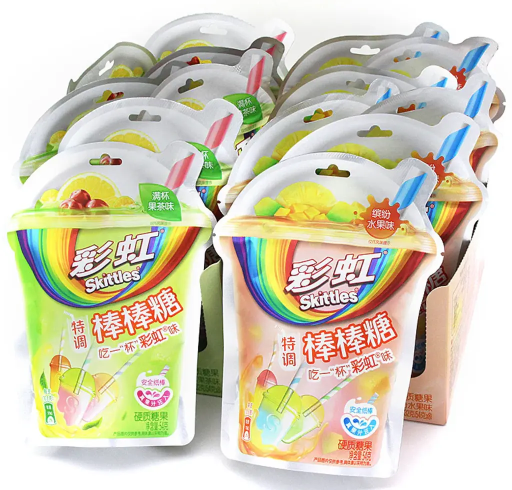 Льодяники Skittles Lollipop Fruit Pink Pack 54г - фото 6